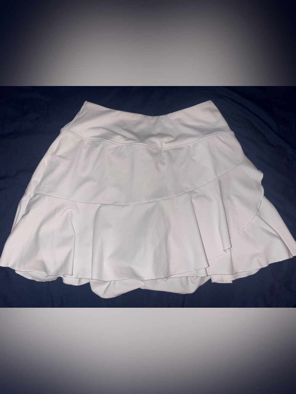 White Ruffle Tennis Skirt